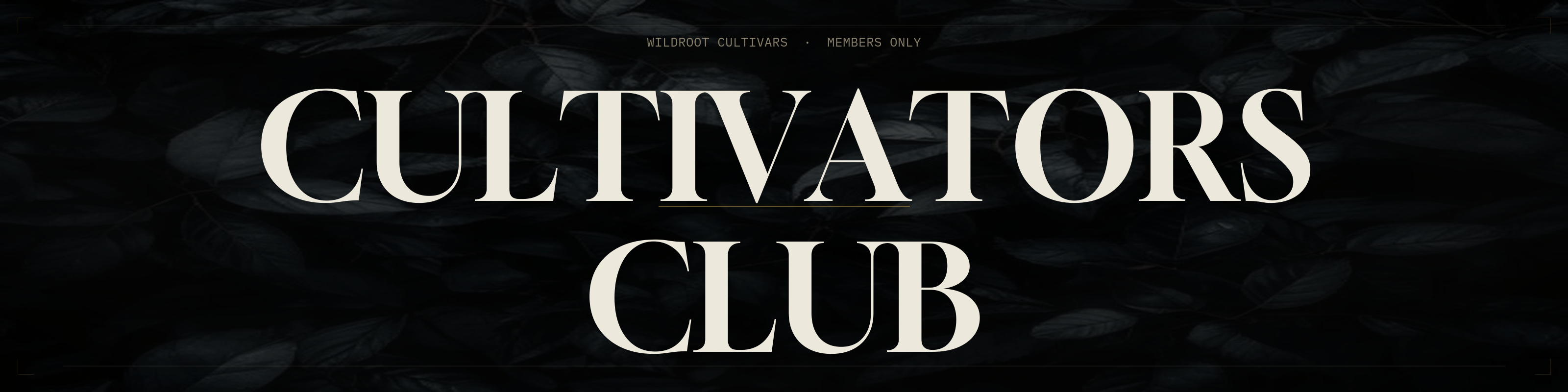 The Cultivator's Club logo